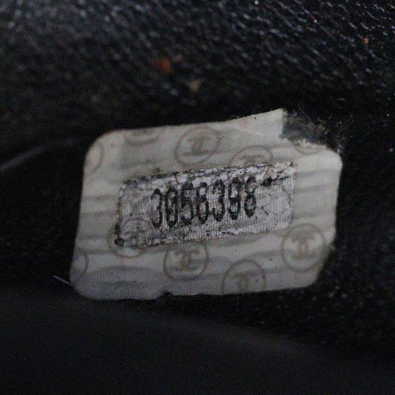 Chanel Chain Tote Matelasse Shoulder Caviar Skin Black Ladies Tote Bag