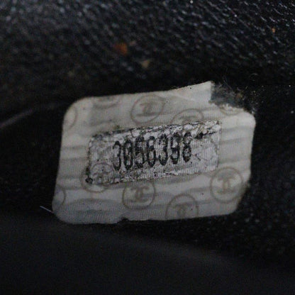 Chanel Chain Tote Matelasse Shoulder Caviar Skin Black Ladies Tote Bag