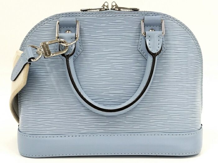 Louis Vuitton Alma BB 2WAY Handbag Epi Leather Blue Nuage M59345