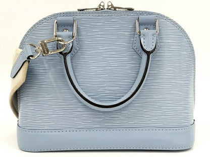 Louis Vuitton Alma BB 2WAY Handbag Epi Leather Blue Nuage M59345