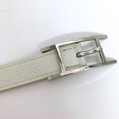 Hermes Bracelet Be Api White Excellent Condition Bracelet Leather Togo Preowned