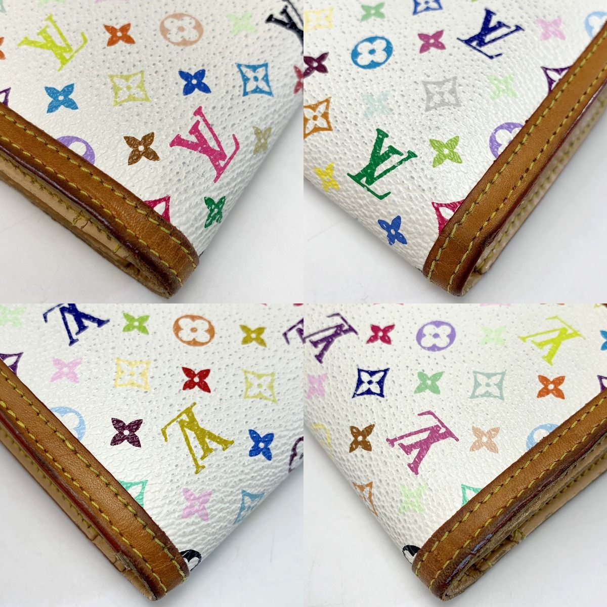 Louis Vuitton Monogram Multicolor Portomone Viennese M92987 Bronze Fold