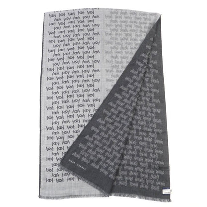 Hermes Mayon Rhythm Cashmere Silk Cendre/anthracit Fringed Large Shawl Scarf