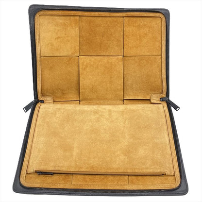 Bottega Veneta Maxi Intrecciato Arco Document Case Briefcase Calf Black Men's