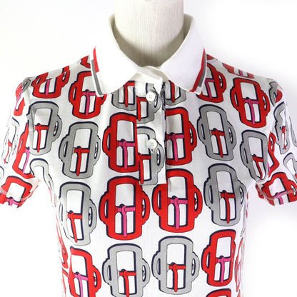 Hermes Bouclerie Moderne Jersey Modern Buckle 100% Cotton Serie Button Short