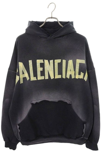 Balenciaga 744190 Tovb1 Tape Type Crushed Pullover Hoodie Men's 1