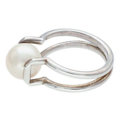 Tiffany & Co Hardwear Hardware Freshwater Pearl Silver Ring Men's #12