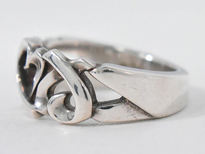Authentic Tiffany & Co Tiffany & Co Triple Loving Heart 925 Ring Ring Size 11.5