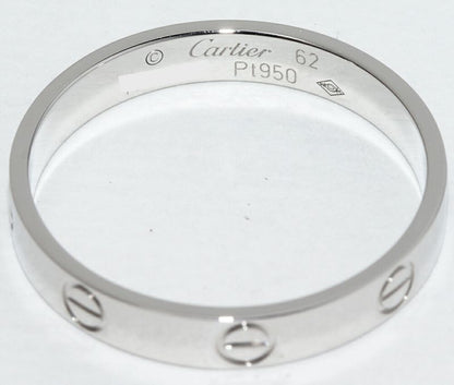 Cartier Ring Pt950 Love Ring Small Model Mini Love Ring Love Wedding Ring B40853