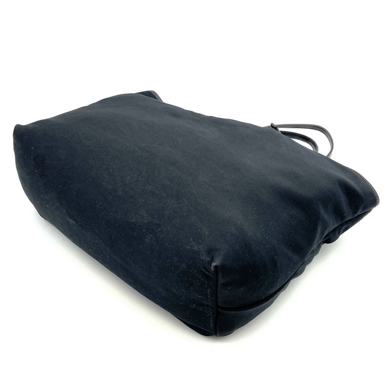 Fendi Tote Handbag Shoulder Bag With Pouch Nylon Leather Black Ladies Men