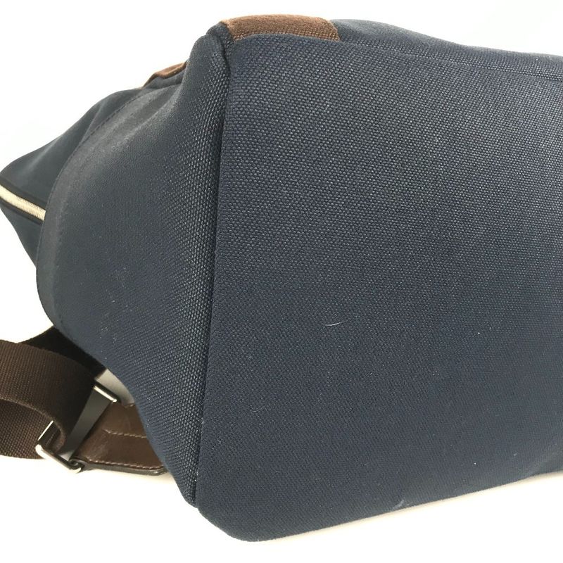 Hermes Backpack Sac Depansage Groom Cotton Navy