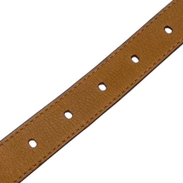 Louis Vuitton Mp021 Santure Belt Buckle Silver Leather Brown [size 90/36] Louis