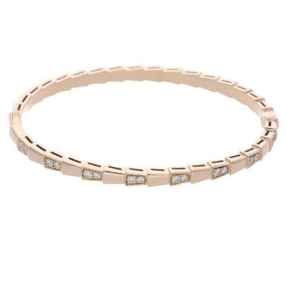 Bulgari Serpenti 18K Yellow Gold Diamond Bracelet Men's M