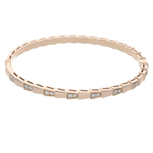 Bulgari Serpenti 18K Yellow Gold Diamond Bracelet Men's M