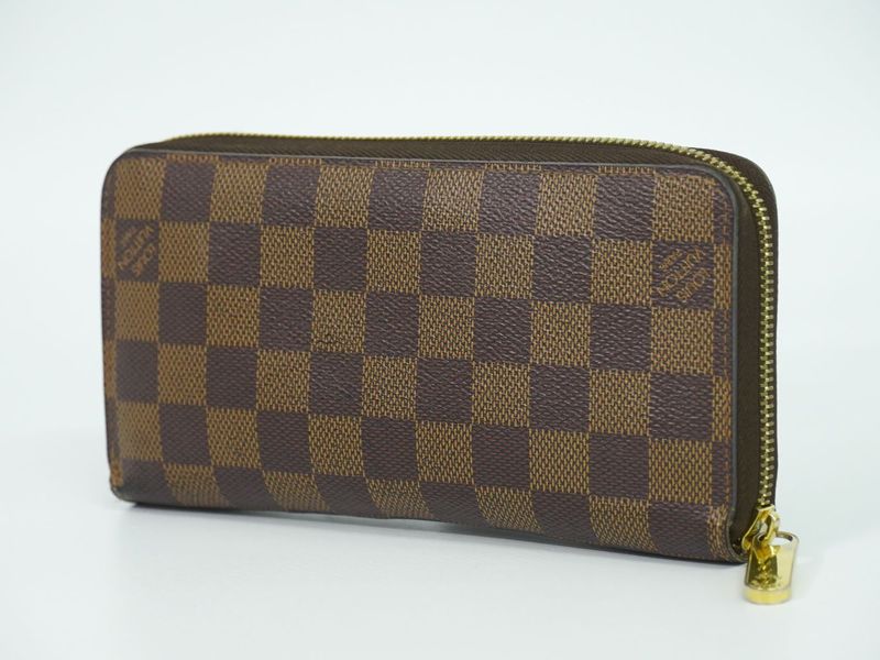 Authentic Louis Vuitton LV New Shape Zippy Wallet Damier Ebène Long Wallet