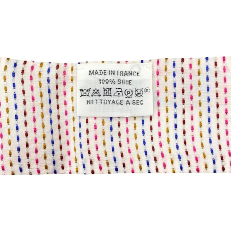 Hermes Silk Scarf Twillie Twins Brides de Gala H563940s 01 Blanc Rose Blue