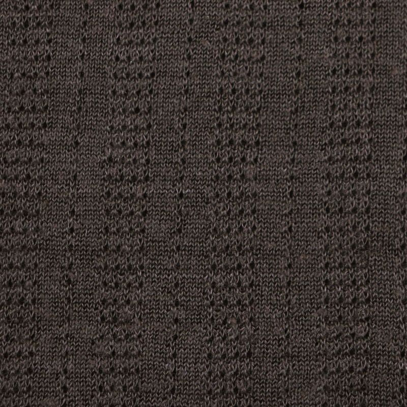 Hermes 21SS Linen Silk Bottle Neck Light Hand Summer Knit Cut And Sewn Dark