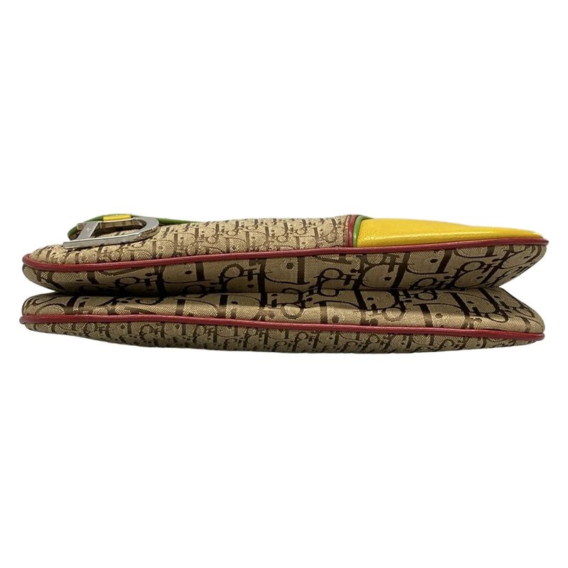 Dior/christian Dior Shoulder Bag Rasta Beige X Yellow X Multi Leather