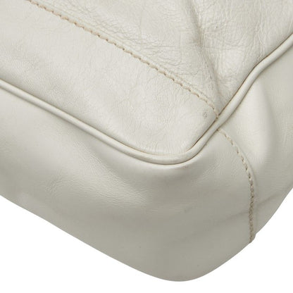 Balenciaga Reporter Crossbody Shoulder Bag 272862 White Leather Women Balenciaga