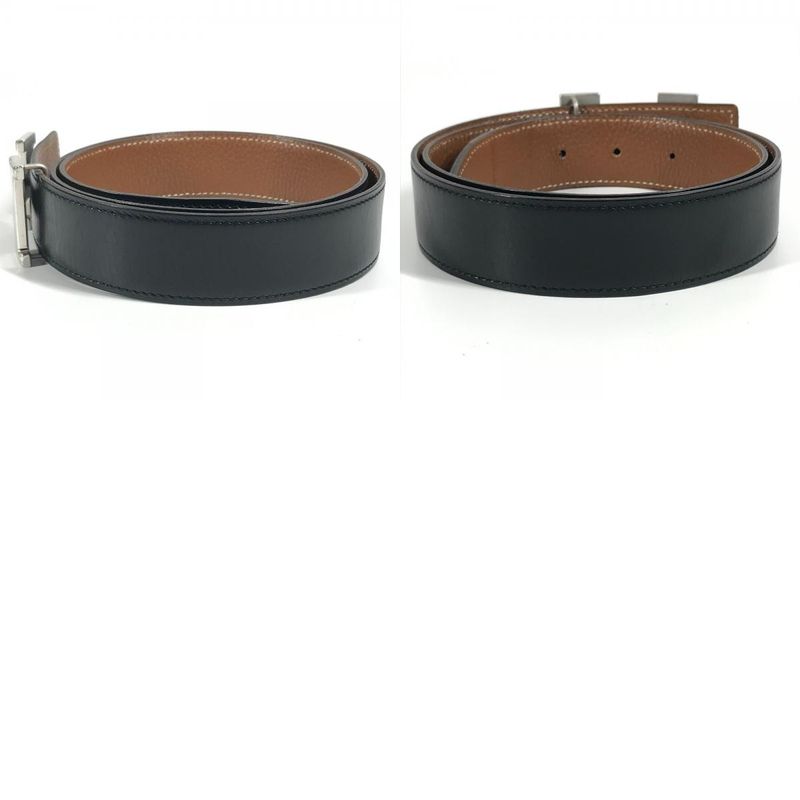 Hermes Belt H Belt H Belt Leather Black