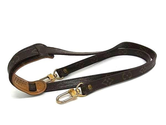Louis Vuitton Monogram Bag Shoulder Strap Shoulder Belt Crossbody Brown Fs4772