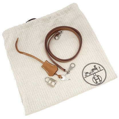 Hermes 2-Way Bag Kelly 28 Outer Stitch Vaux Epson Gold Silver Hardware Brown