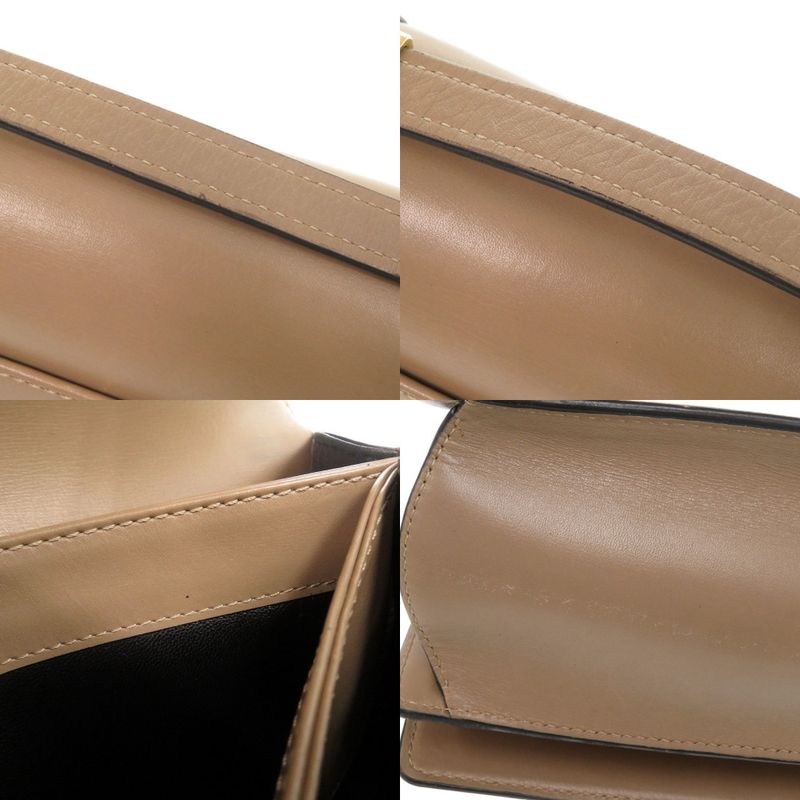 Loewe Barcelona Leather Beige Shoulder Bag 0242 Loewe