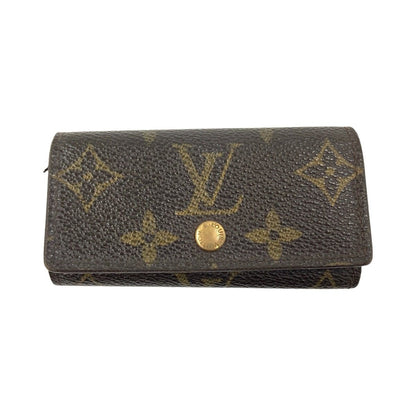 Louis Vuitton Monogram Multicles 4 Quadruple Key Case M69517 Brown Junk Item