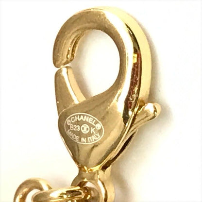 Chanel Bag Motif 3 Rows Pearl Gold Bracelet
