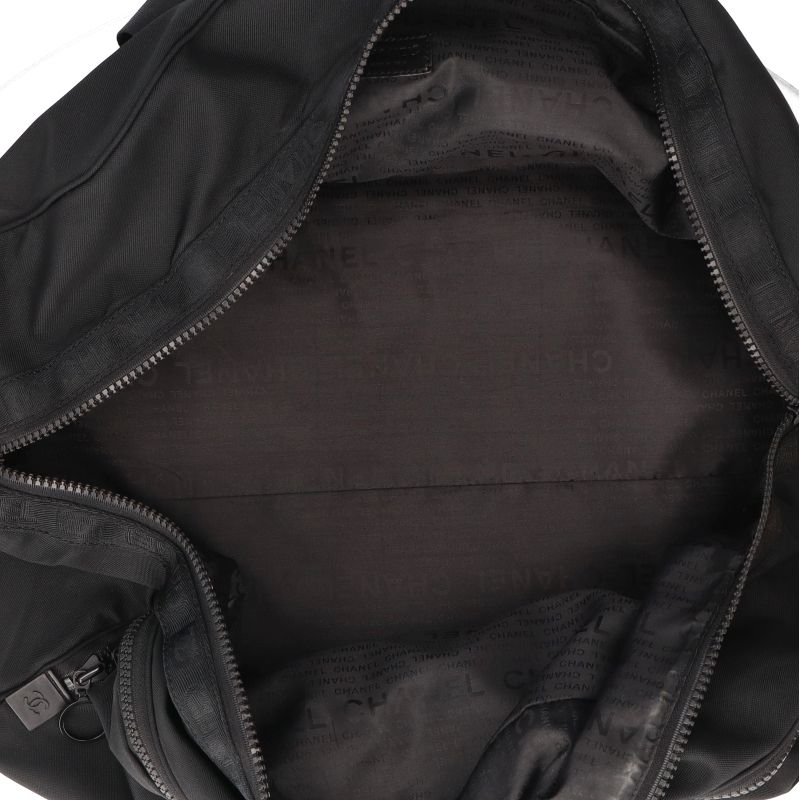 Chanel Sport Line Boston Bag A19977 Nylon Men's Boston Bag Black Excellent