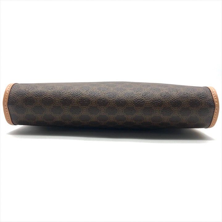 Celine Macadam Triomphe Clutch Brown