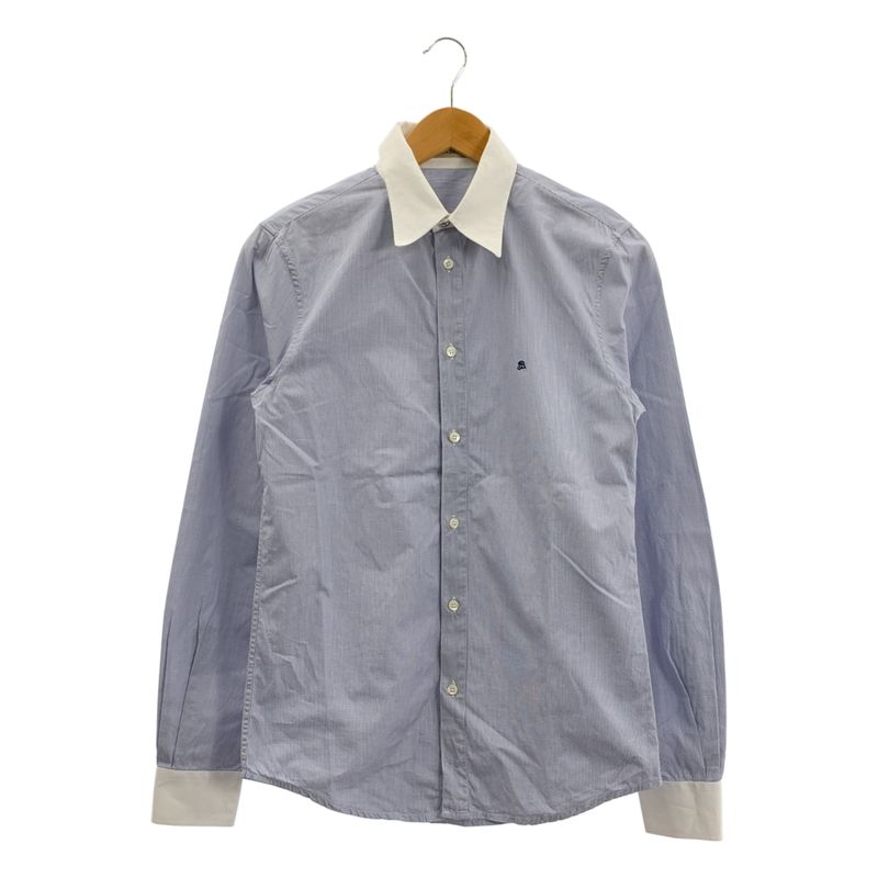 Balenciaga | Logo Embroidery Dress Shirt | S | Blue | Men's