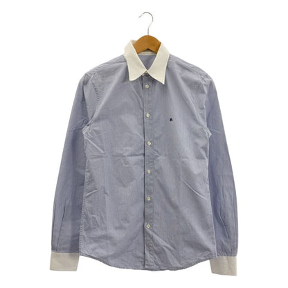 Balenciaga | Logo Embroidery Dress Shirt | S | Blue | Men's