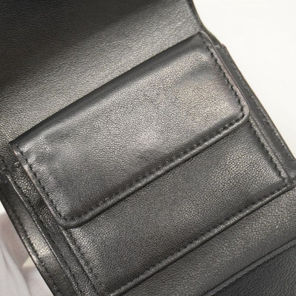 Chanel Trifold Wallet Chanel 19 Lambskin Black Gold Hardware Women
