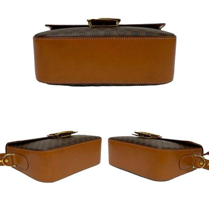 Celine Macadam Blason Triomphe Pattern Logo Carriage Hardware Leather Shoulder