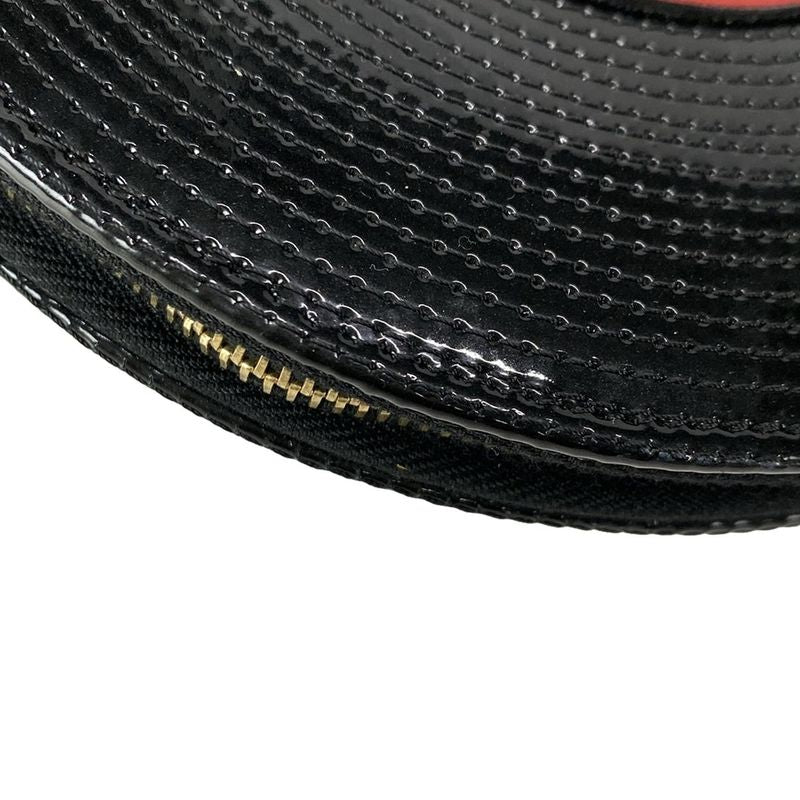 Chanel Clutch Bag Record Black×red Leather