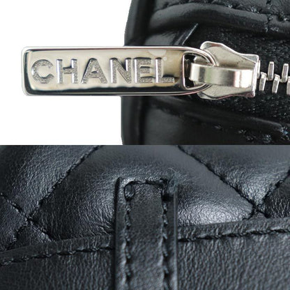 Chanel Uniform Waist Bag Waist Bag Black Body Bag Women's Preowned