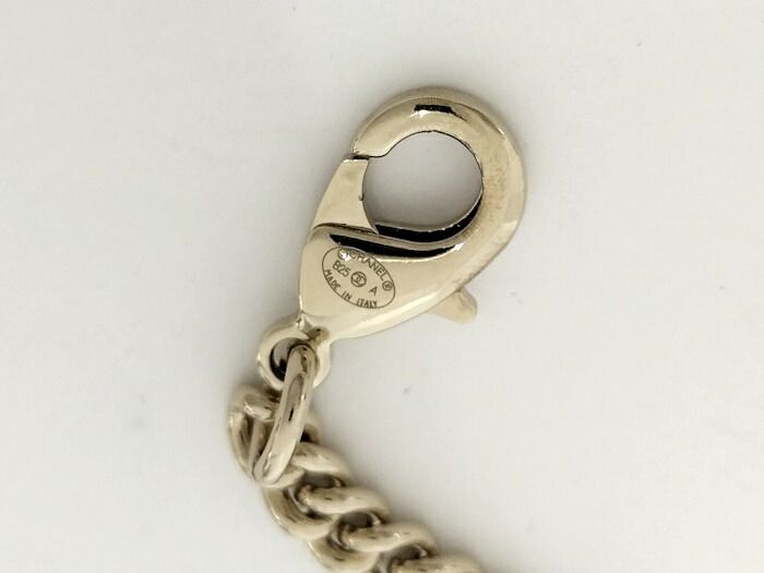 Chanel Necklace Coco Mark Plated Gold Rhinestone B25A