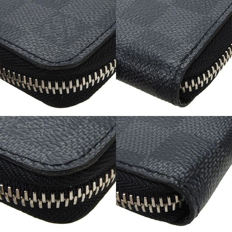 Louis Vuitton Long Wallet Zippy Wallet Vertical N63095 Damier Graphite Damier