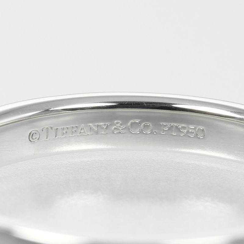 Tiffany & Co Band Ring 3mm (0.12in) Model Pt950platinum 17.5 Men's 5g Ring