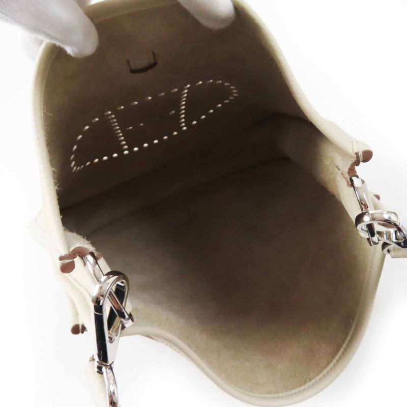 Hermes Evelyn 3PM Beton Silver Hardware Sangle Zigzag Taurillon Clemence