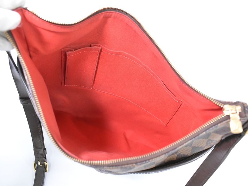 Authentic Louis Vuitton LV Bloomsbury GM Damier Ebène Shoulder Bag Pochette