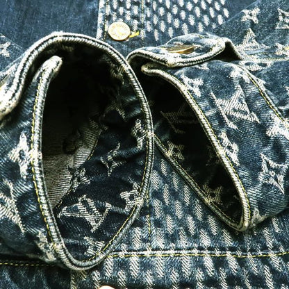 Louis Vuitton × NIGO Denim Jacket Hja10wuzc Giant Damier Waves Monogram #48