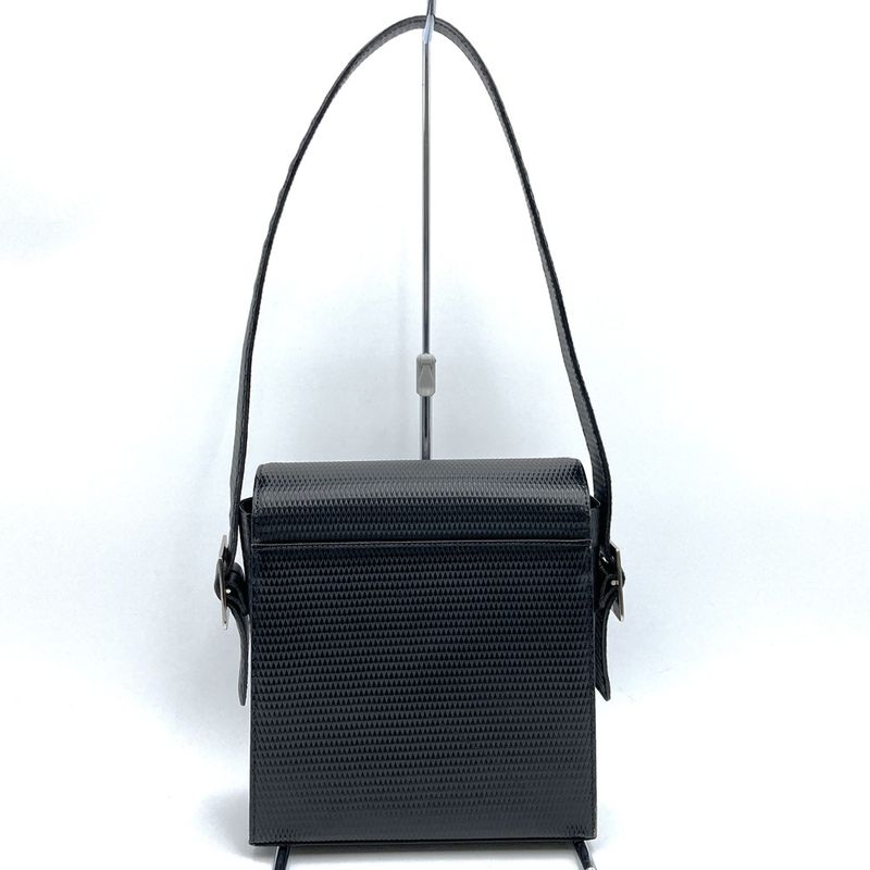 YVES Saint Laurent Yves Saint Laurent Shoulder Bag Handbag Black Leather Shape