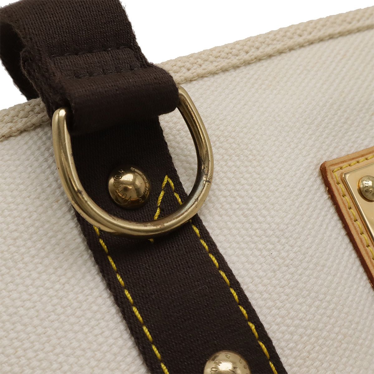 Louis Vuitton Antigua Line Cabas GM Tote Bag Shoulder Bag Studded Canvas Beige